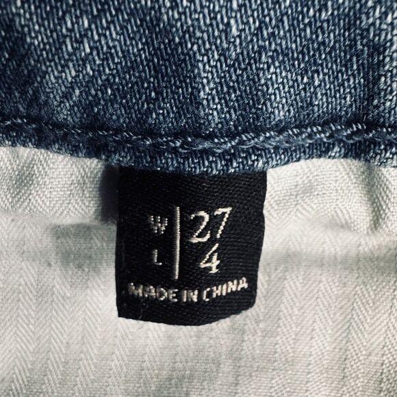 Abercrombie & Fitch Denim Shorts 27 (W30) Blue Jean Mid Rise Stretch Womens - Picture 5 of 7